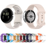 Pulseira Oficial de Silicone, Para Google Pixel Watch 4 / Watch 3 45mm, Para Google Pixel Watch 4 / 3 / 2 / 1 41mm