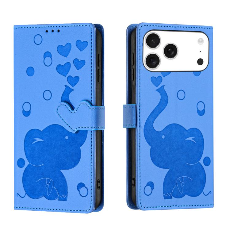 Capa de telemóvel em pele com relevo de elefante cartoon, para iPhone 17 Pro Max, para iPhone 17 Pro, para iPhone 17, para iPhone Air, para iPhone 16 Pro Max, para iPhone 16 Pro, para iPhone 16 Plus, para iPhone 16, para iPhone 15 Pro Max