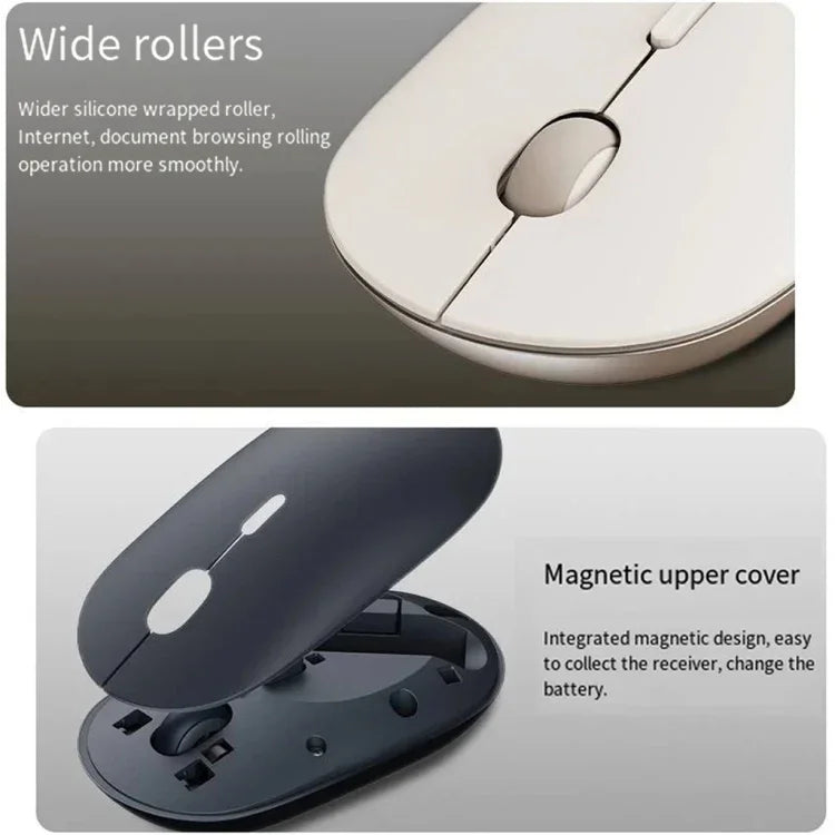 Rato Portátil Silencioso Original Xiaomi XMBXSB01YM Bluetooth Modo Duplo 3, XMBXSB01YM