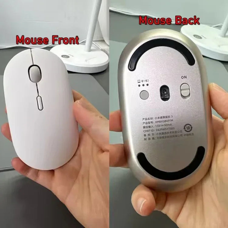 Rato Portátil Silencioso Original Xiaomi XMBXSB01YM Bluetooth Modo Duplo 3, XMBXSB01YM