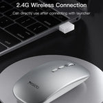 Rato Óptico Sem Fios Recarregável Slim Yesido KB15 2.4G, KB15