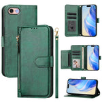 Multi-Card Slots Zipper Wallet Leather Phone Case, For iPhone 14 Pro Max, For iPhone SE 2022 / 2020 / 8 / 7, For iPhone 13 Pro Max, For iPhone 13 Pro, For iPhone 13 mini, For iPhone 12 / 12 Pro, For iPhone 12 Pro Max, For iPhone 12 mini