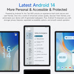 Ulefone Tab W10 Tablet PC WiFi, 10,1 polegadas Android 14 Unisoc T606 Octa Core, Plugue UE, Tab W10