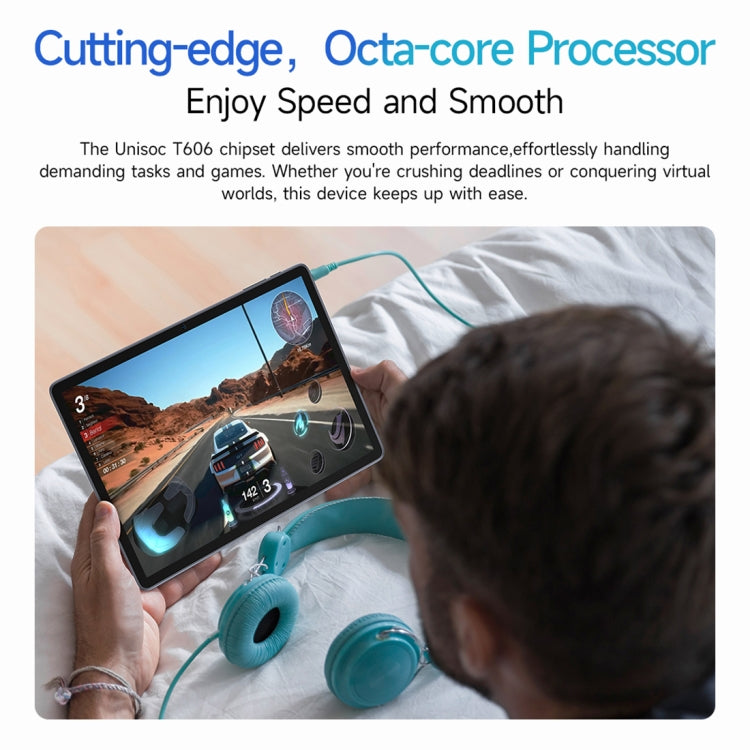 Ulefone Tab W10 Tablet PC WiFi, 10,1 polegadas Android 14 Unisoc T606 Octa Core, Plugue UE, Tab W10