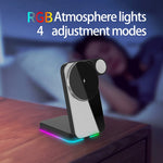 H62 RGB LED Light 3 in 1 Foldable Wireless Charger