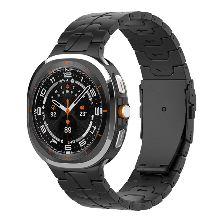 Pulseira de Relógio com Fivela de Segurança em Titânio Puro, Para Samsung Galaxy Watch Ultra / Ultra 2025, Para Samsung Galaxy Watch8 / Watch8 Classic