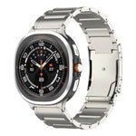Three Beads Tortoise Buckle Titanium Steel Watch Band, For Samsung Galaxy Watch Ultra / Ultra 2025, For Samsung Galaxy Watch8 / Watch8 Classic