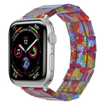 Pulseira de Relógio em Resina Quadrada com Corda Elástica, Para Apple Watch 46mm / 49mm / 45mm / 44mm, Para Apple Watch 42mm / 41mm / 40mm / 38mm