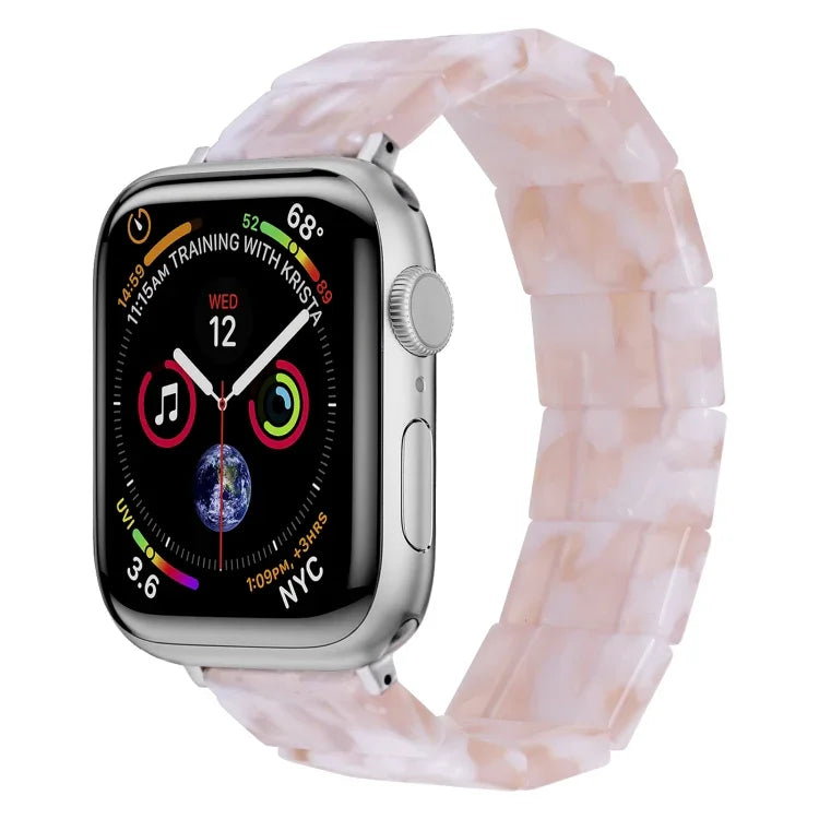 Pulseira de Relógio em Resina Quadrada com Corda Elástica, Para Apple Watch 46mm / 49mm / 45mm / 44mm, Para Apple Watch 42mm / 41mm / 40mm / 38mm