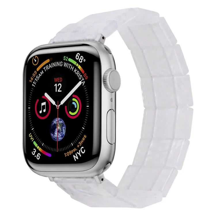 Pulseira de Relógio em Resina Quadrada com Corda Elástica, Para Apple Watch 46mm / 49mm / 45mm / 44mm, Para Apple Watch 42mm / 41mm / 40mm / 38mm