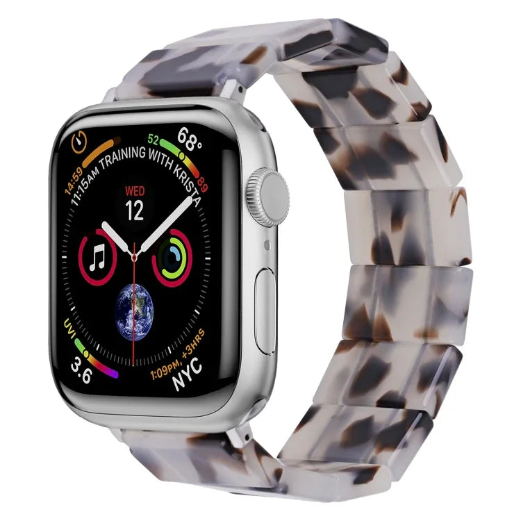 Pulseira de Relógio em Resina Quadrada com Corda Elástica, Para Apple Watch 46mm / 49mm / 45mm / 44mm, Para Apple Watch 42mm / 41mm / 40mm / 38mm