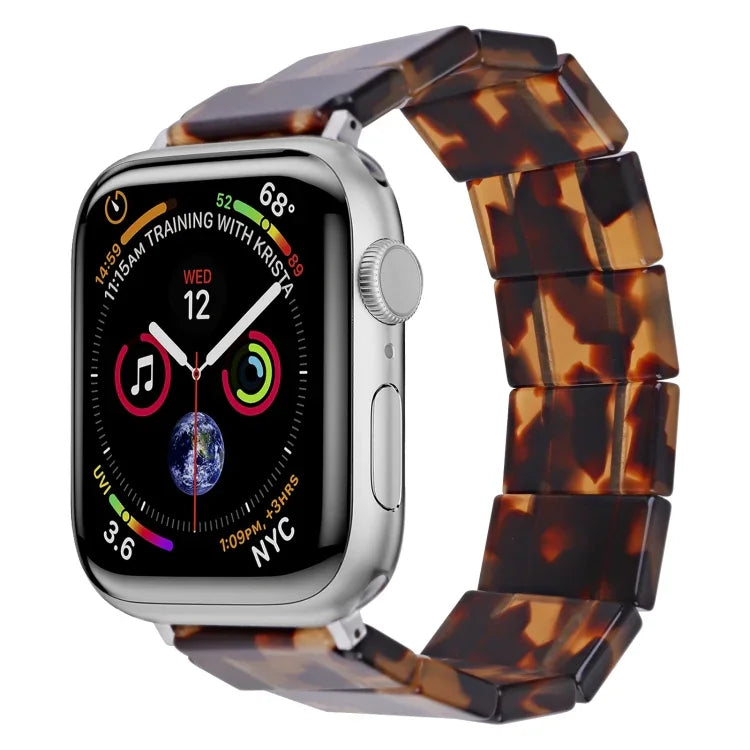 Pulseira de Relógio em Resina Quadrada com Corda Elástica, Para Apple Watch 46mm / 49mm / 45mm / 44mm, Para Apple Watch 42mm / 41mm / 40mm / 38mm