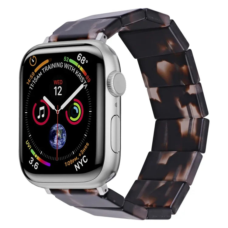 Pulseira de Relógio em Resina Quadrada com Corda Elástica, Para Apple Watch 46mm / 49mm / 45mm / 44mm, Para Apple Watch 42mm / 41mm / 40mm / 38mm