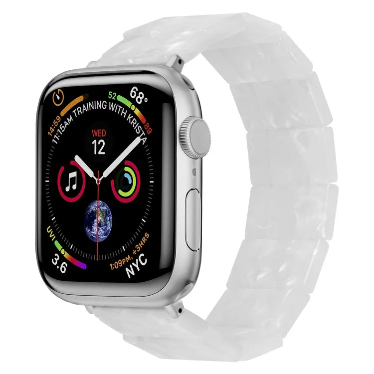 Pulseira de Relógio em Resina Quadrada com Corda Elástica, Para Apple Watch 46mm / 49mm / 45mm / 44mm, Para Apple Watch 42mm / 41mm / 40mm / 38mm