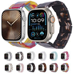 Pulseira de Relógio em Resina Quadrada com Corda Elástica, Para Apple Watch 46mm / 49mm / 45mm / 44mm, Para Apple Watch 42mm / 41mm / 40mm / 38mm