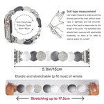 Pulseira de Relógio em Metal com Corrente de Liga, Para Apple Watch 46mm / 49mm / 45mm / 44mm, Para Apple Watch 42mm / 41mm / 40mm / 38mm