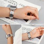 Pulseira de Relógio em Metal com Corrente de Liga, Para Apple Watch 46mm / 49mm / 45mm / 44mm, Para Apple Watch 42mm / 41mm / 40mm / 38mm