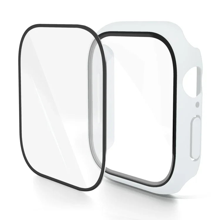 Capa de Relógio com Filme Temperado Integrado em PC, Para Apple Watch Series 10 / 11 46mm, Para Apple Watch Series 10 / 11 42mm