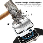 Capa de Relógio com Filme Temperado Integrado em PC, Para Apple Watch Series 10 / 11 46mm, Para Apple Watch Series 10 / 11 42mm