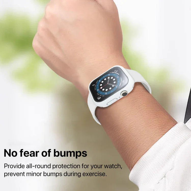 Capa de Relógio com Filme Temperado Integrado em PC, Para Apple Watch Series 10 / 11 46mm, Para Apple Watch Series 10 / 11 42mm