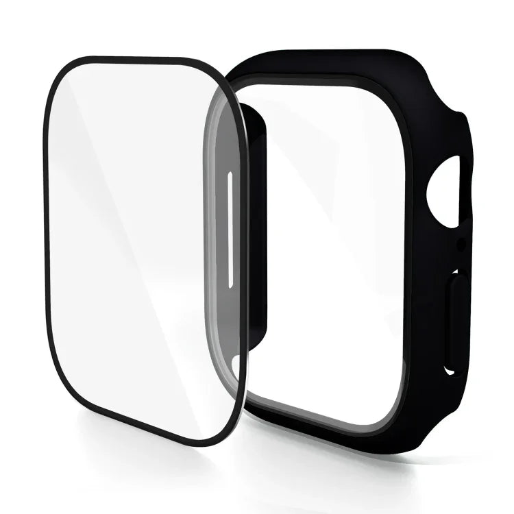 Capa de Relógio com Filme Temperado Integrado em PC, Para Apple Watch Series 10 / 11 46mm, Para Apple Watch Series 10 / 11 42mm