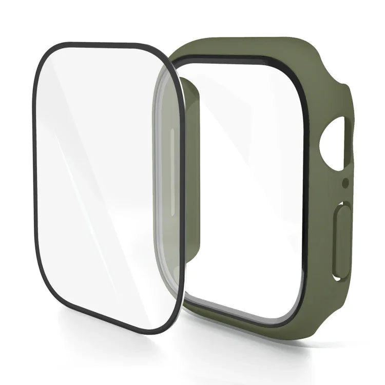 Capa de Relógio com Filme Temperado Integrado em PC, Para Apple Watch Series 10 / 11 46mm, Para Apple Watch Series 10 / 11 42mm