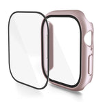 Capa de Relógio com Filme Temperado Integrado em PC, Para Apple Watch Series 10 / 11 46mm, Para Apple Watch Series 10 / 11 42mm