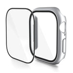 Capa de Relógio com Filme Temperado Integrado em PC, Para Apple Watch Series 10 / 11 46mm, Para Apple Watch Series 10 / 11 42mm