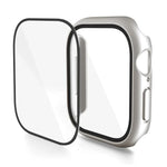 Capa de Relógio com Filme Temperado Integrado em PC, Para Apple Watch Series 10 / 11 46mm, Para Apple Watch Series 10 / 11 42mm