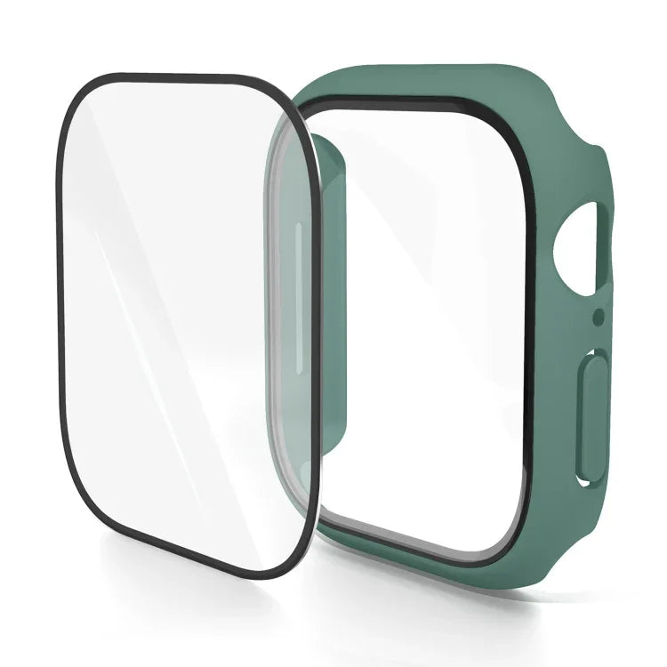 Capa de Relógio com Filme Temperado Integrado em PC, Para Apple Watch Series 10 / 11 46mm, Para Apple Watch Series 10 / 11 42mm