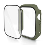 Capa de Relógio com Filme Temperado Integrado em PC, Para Apple Watch Series 10 / 11 46mm, Para Apple Watch Series 10 / 11 42mm