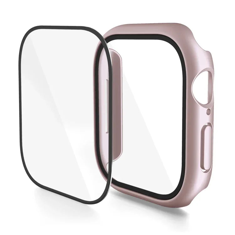 Capa de Relógio com Filme Temperado Integrado em PC, Para Apple Watch Series 10 / 11 46mm, Para Apple Watch Series 10 / 11 42mm