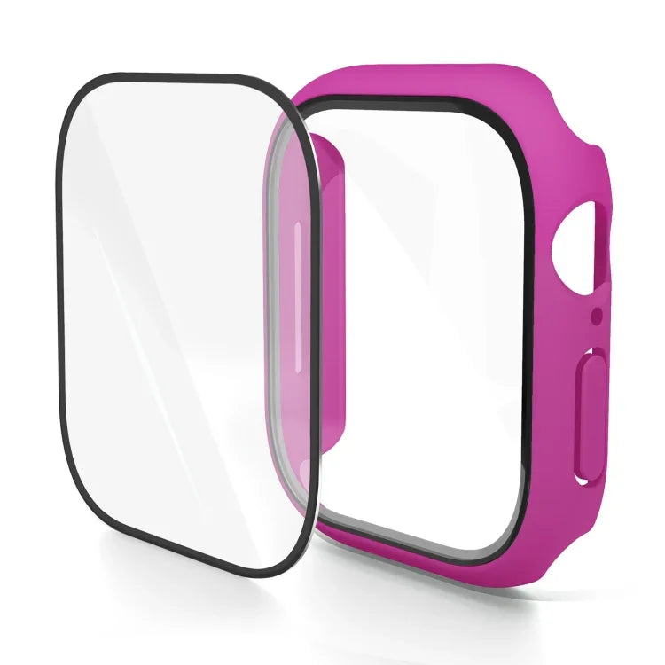 Capa de Relógio com Filme Temperado Integrado em PC, Para Apple Watch Series 10 / 11 46mm, Para Apple Watch Series 10 / 11 42mm