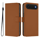 Capa de telemóvel em pele cor sólida com sensação de pele e cordão, para iPhone Air, para iPhone 16 Pro Max