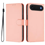 Capa de telemóvel em pele cor sólida com sensação de pele e cordão, para iPhone Air, para iPhone 16 Pro Max