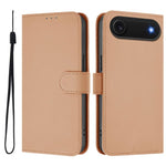 Capa de telemóvel em pele cor sólida com sensação de pele e cordão, para iPhone Air, para iPhone 16 Pro Max