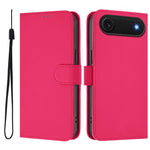 Capa de telemóvel em pele cor sólida com sensação de pele e cordão, para iPhone Air, para iPhone 16 Pro Max