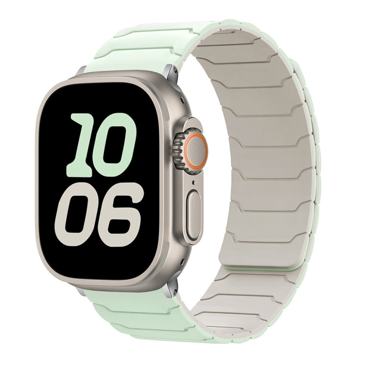 Pulseira Magnética de Silicone para Relógio, Para Apple Watch 46mm / 49mm / 45mm / 44mm, Para Apple Watch 42mm / 41mm / 40mm / 38mm