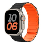 Pulseira Magnética de Silicone para Relógio, Para Apple Watch 46mm / 49mm / 45mm / 44mm, Para Apple Watch 42mm / 41mm / 40mm / 38mm