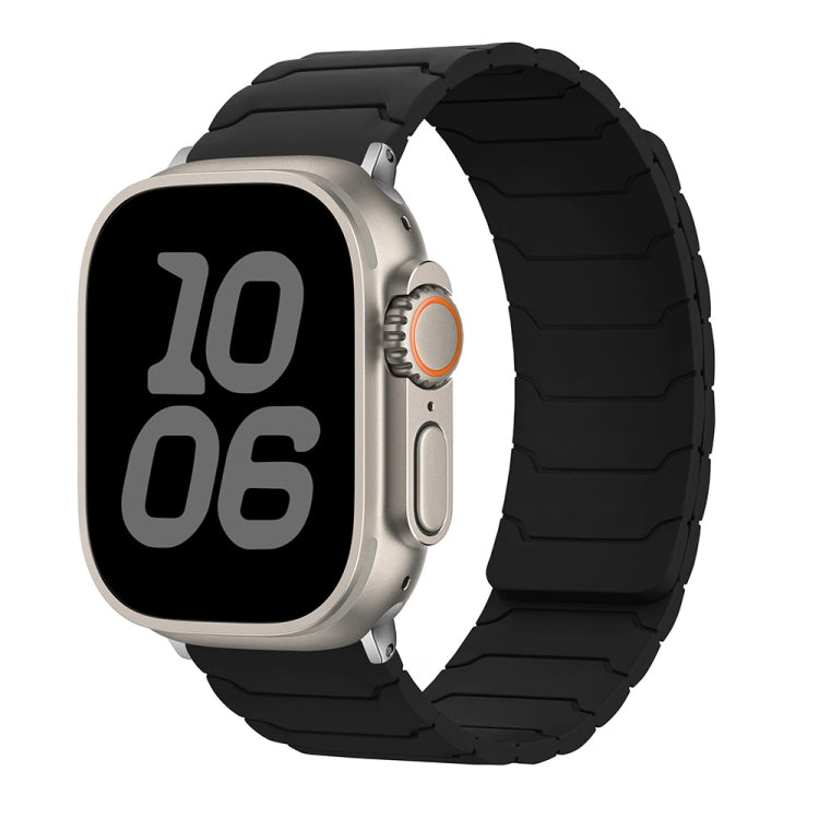 Pulseira Magnética de Silicone para Relógio, Para Apple Watch 46mm / 49mm / 45mm / 44mm, Para Apple Watch 42mm / 41mm / 40mm / 38mm