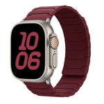 Pulseira Magnética de Silicone para Relógio, Para Apple Watch 46mm / 49mm / 45mm / 44mm, Para Apple Watch 42mm / 41mm / 40mm / 38mm
