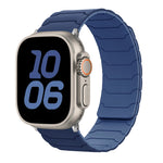 Pulseira Magnética de Silicone para Relógio, Para Apple Watch 46mm / 49mm / 45mm / 44mm, Para Apple Watch 42mm / 41mm / 40mm / 38mm