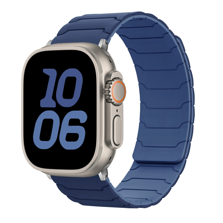 Pulseira Magnética de Silicone para Relógio, Para Apple Watch 46mm / 49mm / 45mm / 44mm, Para Apple Watch 42mm / 41mm / 40mm / 38mm