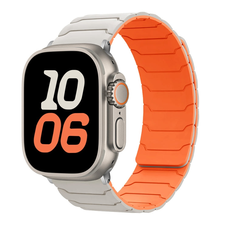 Pulseira Magnética de Silicone para Relógio, Para Apple Watch 46mm / 49mm / 45mm / 44mm, Para Apple Watch 42mm / 41mm / 40mm / 38mm