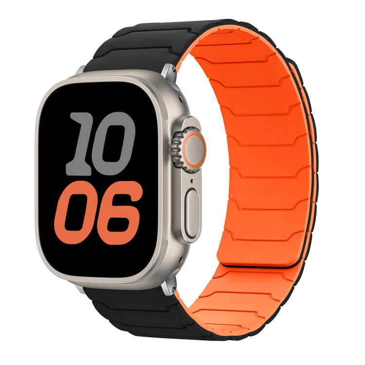 Pulseira Magnética de Silicone para Relógio, Para Apple Watch 46mm / 49mm / 45mm / 44mm, Para Apple Watch 42mm / 41mm / 40mm / 38mm