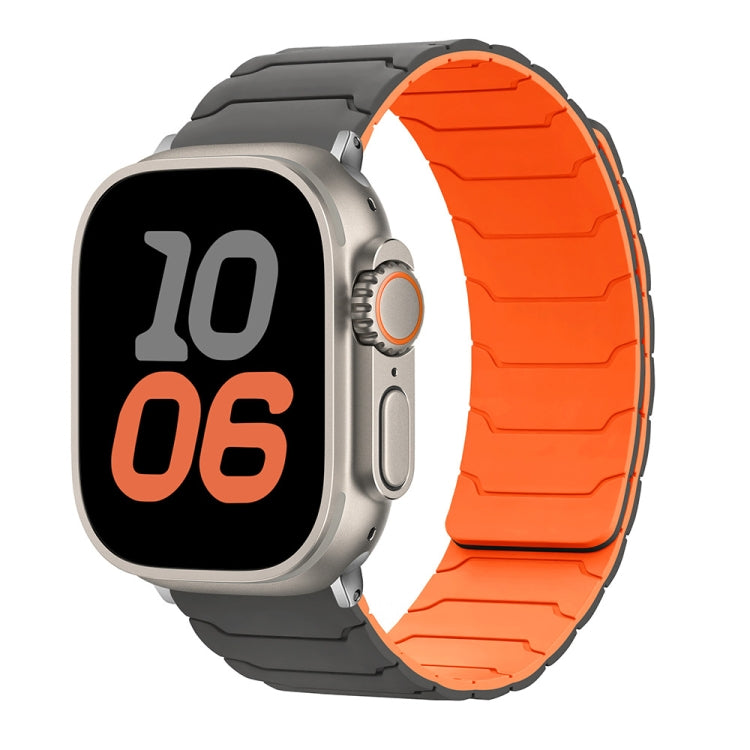 Pulseira Magnética de Silicone para Relógio, Para Apple Watch 46mm / 49mm / 45mm / 44mm, Para Apple Watch 42mm / 41mm / 40mm / 38mm