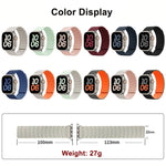 Pulseira Magnética de Silicone para Relógio, Para Apple Watch 46mm / 49mm / 45mm / 44mm, Para Apple Watch 42mm / 41mm / 40mm / 38mm