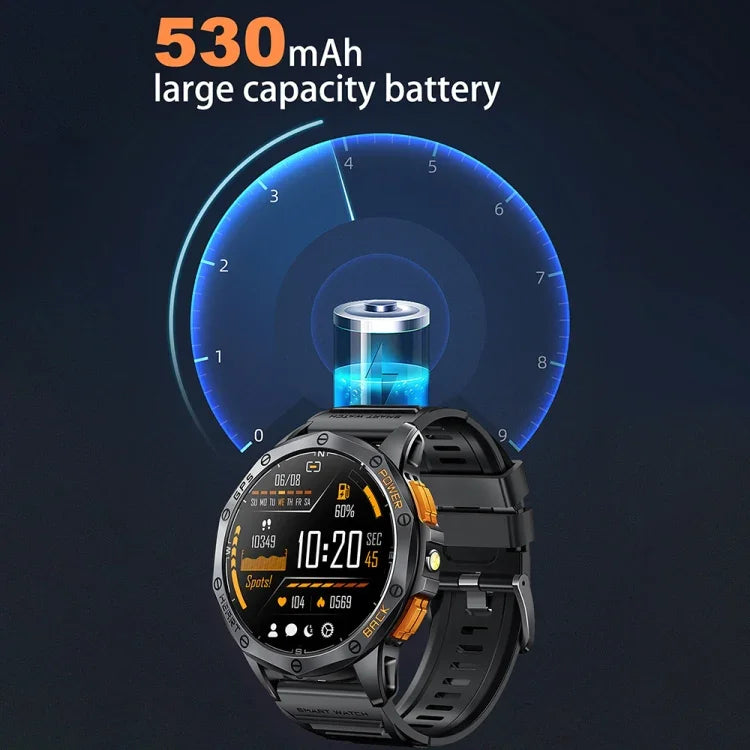 LEMFO K67 Relógio Inteligente Desportivo GPS com Ecrã AMOLED 1.43 polegadas, Suporte Chamada Bluetooth / Monitorização de Saúde