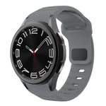 Correia de relógio em silicone com textura ondulada e fivela invertida, para Samsung Galaxy Watch 7 / 6 / 5 / 4