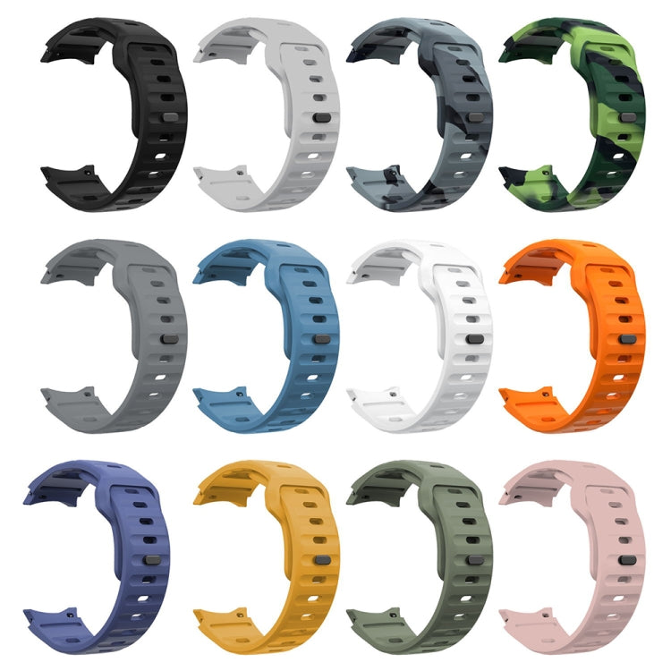 Correia de relógio em silicone com textura ondulada e fivela invertida, para Samsung Galaxy Watch 7 / 6 / 5 / 4